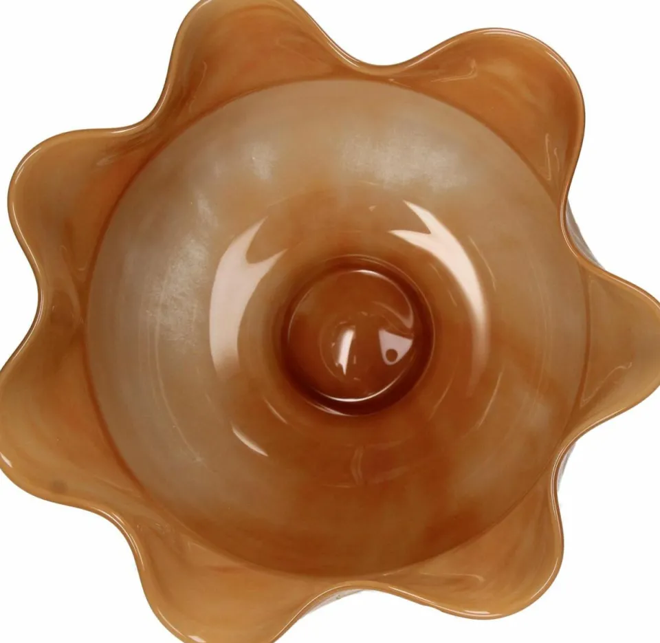 Westwing Handgefertigte Glas-Vase Calyx, H 24 cm