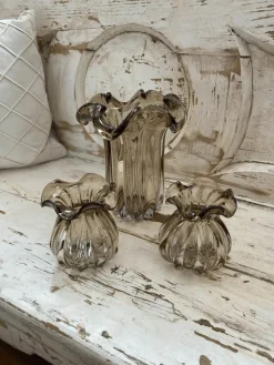 Nordal Handgefertigte Glasvase Kataja, H 24 cm