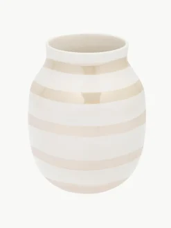 Kähler Handgefertigte Keramik-Vase Omaggio, H 20 cm