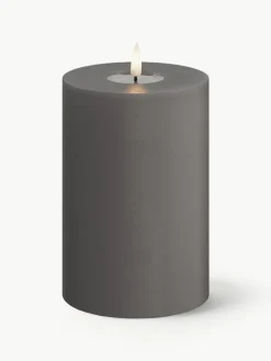 Deluxe Homeart Handgefertigte LED-Kerze Real Flame, H 15 cm