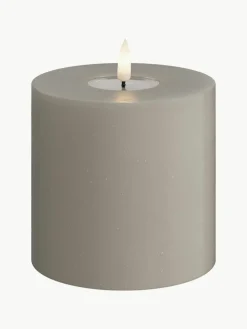 Deluxe Homeart Handgefertigte LED-Kerze Real Flame, H 10 cm