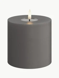 Deluxe Homeart Handgefertigte LED-Kerze Real Flame, H 10 cm