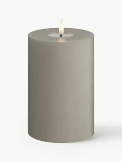 Deluxe Homeart Handgefertigte LED-Kerze Real Flame, H 15 cm