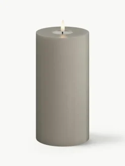 Deluxe Homeart Handgefertigte LED-Kerze Real Flame, H 20 cm