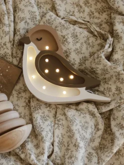 Kinder Little Lights Handgefertigte LED-Kinderzimmerlampe Bird Mini mit Timerfunktion und Fernbedienung, dimmbar