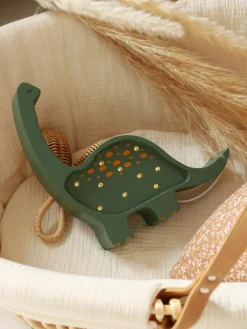 Kinder Little Lights Handgefertigte LED-Kinderzimmerlampe Diplodocus Mini mit Timerfunktion und Fernbedienung, dimmbar