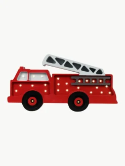 Kinder Little Lights Handgefertigte LED-Kinderzimmerlampe Fire Truck mit Timerfunktion und Fernbedienung, dimmbar