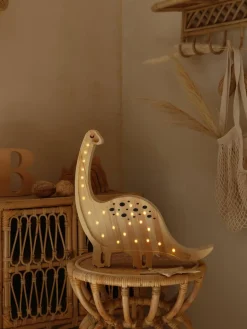 Kinder Little Lights Handgefertigte LED-Kinderzimmerlampe Diplodocus mit Timerfunktion und Fernbedienung, dimmbar