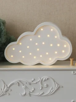 Kinder Little Lights Handgefertigte LED-Kinderzimmerlampe Cloud mit Timerfunktion und Fernbedienung, dimmbar