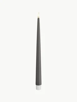 Deluxe Homeart Handgefertigte LED-Stabkerzen Real Flame, H 28 cm, 2 Stück
