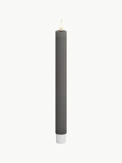 Deluxe Homeart Handgefertigte LED-Stabkerzen Real Flame, H 24 cm, 2 Stück