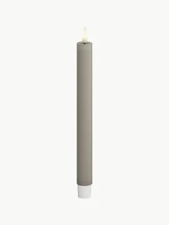 Deluxe Homeart Handgefertigte LED-Stabkerzen Real Flame, H 24 cm, 2 Stück