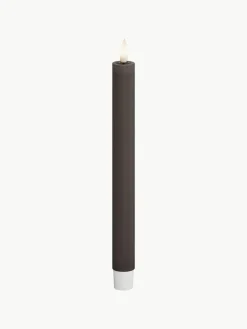 Deluxe Homeart Handgefertigte LED-Stabkerzen Real Flame, H 24 cm, 2 Stück