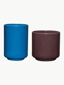 Hübsch Handgefertigte Multifunktionsbehälter Deux Pots, 2er-Set