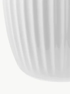 Kähler Handgefertigte Porzellan-Vase Hammershøi, H 20 cm