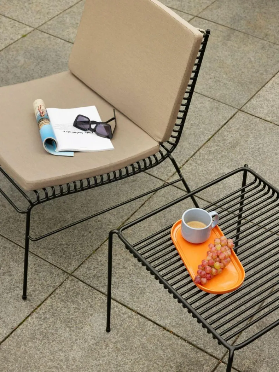 Hübsch Handgefertigte Servierplatten Amare, 2er-Set