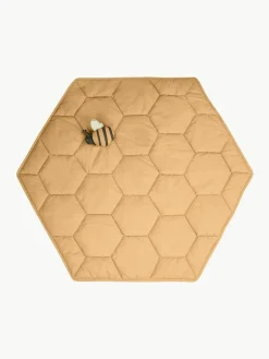 Kinder Lorena Canals Handgefertigte Spielmatte Honeycomb mit Rasselspielzeug
