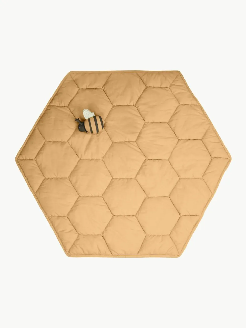 Kinder Lorena Canals Handgefertigte Spielmatte Honeycomb mit Rasselspielzeug