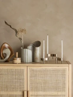 Bloomingville Handgefertigte Vasen Henaj aus Steingut, 2er-Set