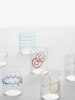 Ichendorf Handgefertigte Wassergläser Deco' Arlecchino, 6er-Set