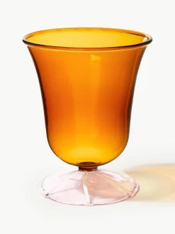 &k amsterdam Handgefertigte Wassergläser Eve aus Borosilikatglas, 2 Stück