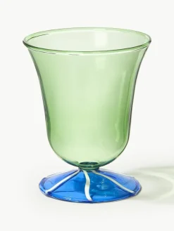 &k amsterdam Handgefertigte Wassergläser Eve aus Borosilikatglas, 2 Stück