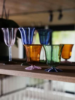&k amsterdam Handgefertigte Wassergläser Eve aus Borosilikatglas, 2 Stück