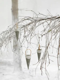 Kähler Handgefertigte Weihnachtsspitztüte Nobili aus Fine Bone China