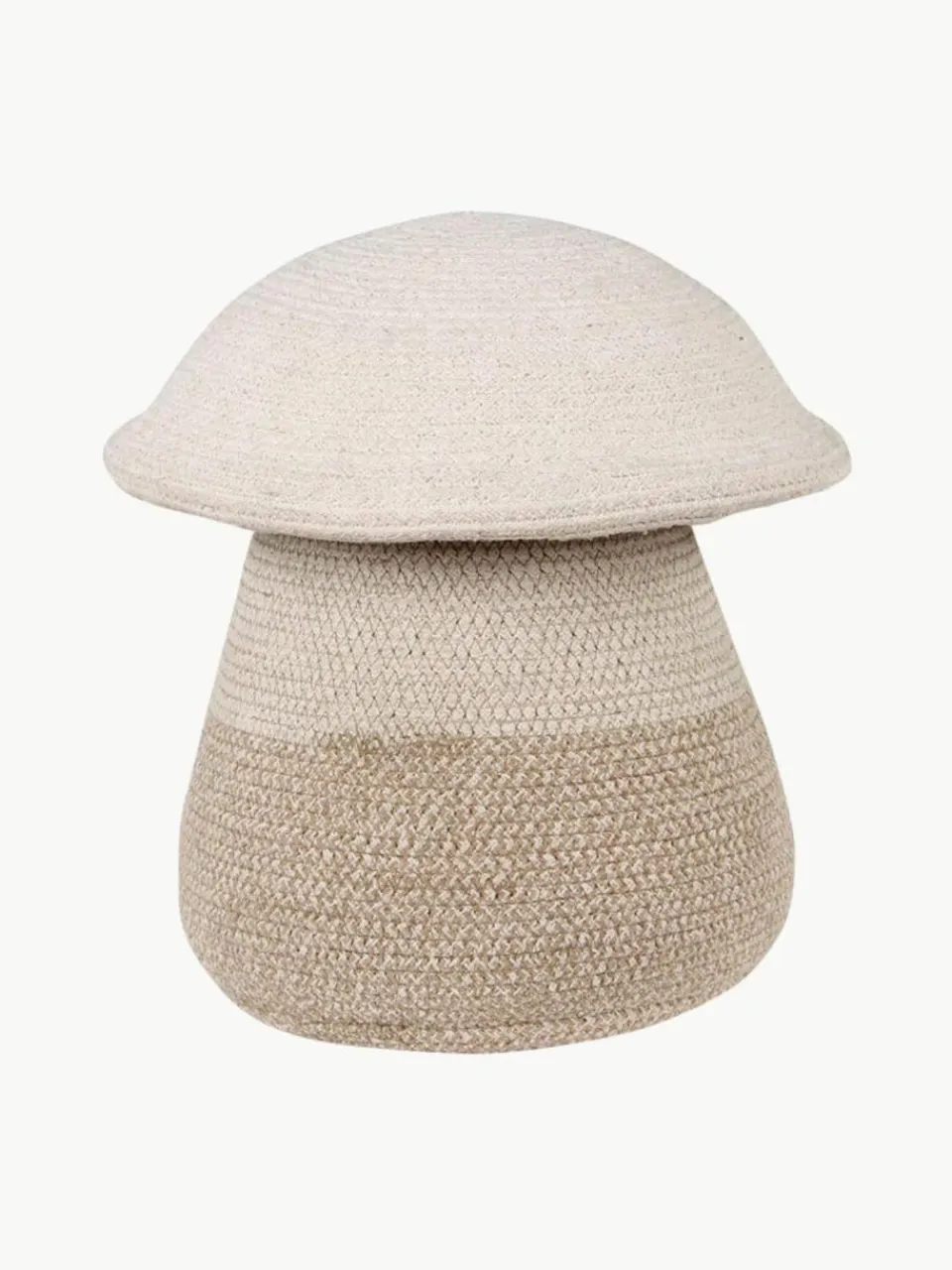 Kinder Lorena Canals Handgefertigter Aufbewahrungskorb Mushroom mit Deckel, H 38 cm