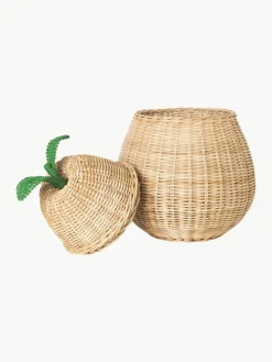 Kinder ferm LIVING Kids Handgefertigter Aufbewahrungskorb Pear aus Rattan