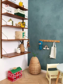 Kinder ferm LIVING Kids Handgefertigter Aufbewahrungskorb Pear aus Rattan