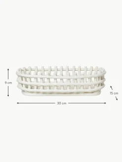 ferm LIVING Handgefertigter Aufbewahrungskorb Nalan aus Keramik