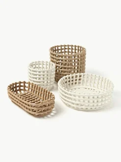 ferm LIVING Handgefertigter Aufbewahrungskorb Nalan aus Keramik, H 21 cm