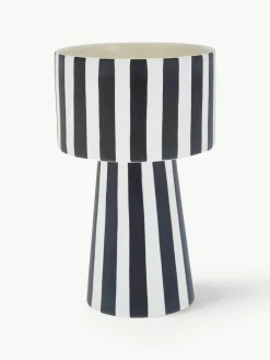 Oyoy Living Design Handgefertigter Übertopf Toppu aus Keramik, H 24 cm