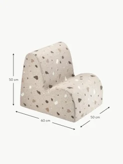 Kinder Wigiwama Handgefertigter Bouclé-Kindersessel Cloud
