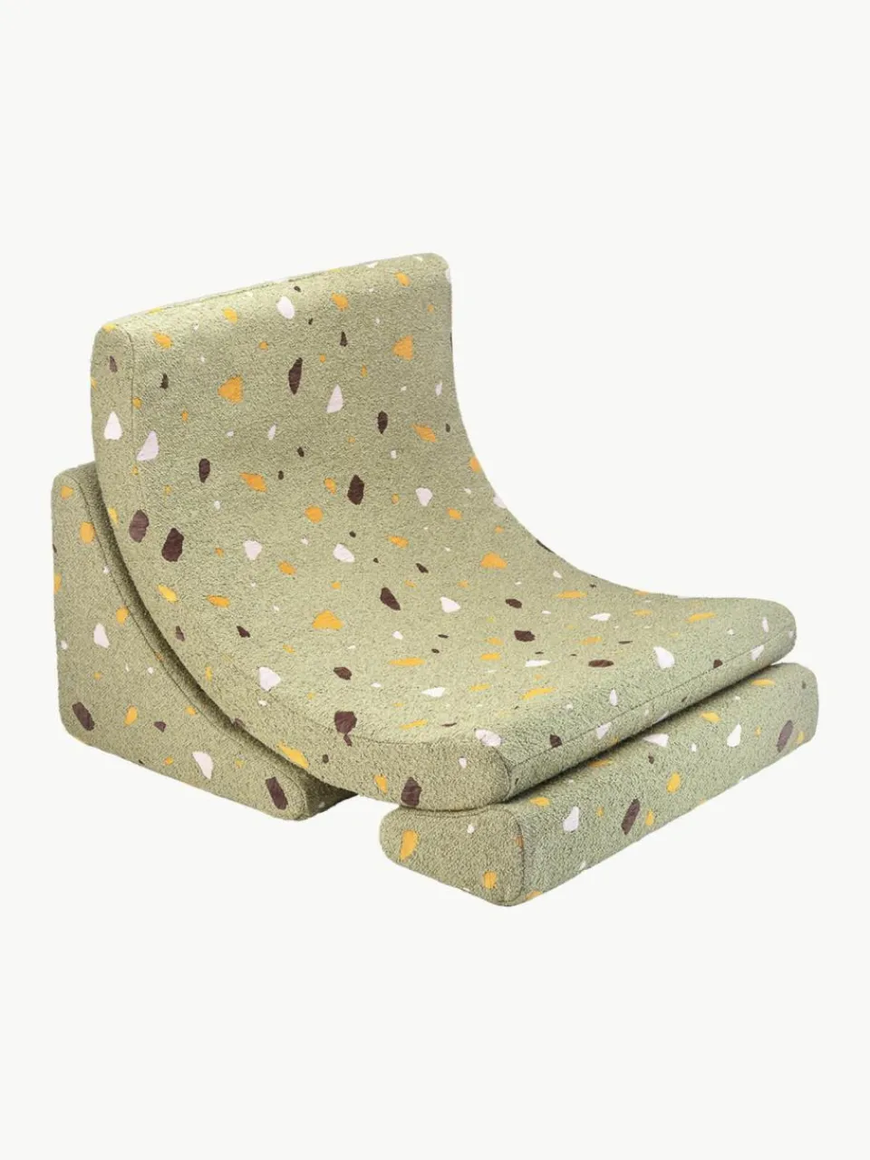 Kinder Wigiwama Handgefertigter Bouclé-Kindersessel Moon
