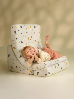 Kinder Wigiwama Handgefertigter Bouclé-Kindersessel Moon