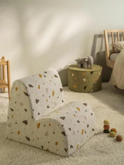 Kinder Wigiwama Handgefertigter Bouclé-Kindersessel Cloud