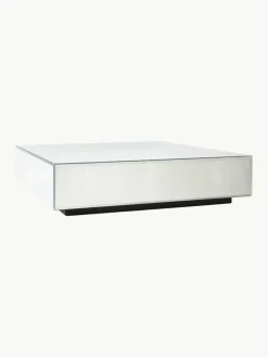 HKLIVING Handgefertigter Couchtisch Mirror aus Spiegelglas, B 90 cm