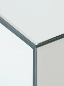 HKLIVING Handgefertigter Couchtisch Mirror aus Spiegelglas, B 90 cm