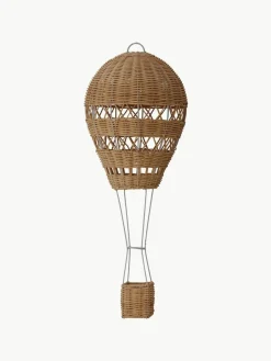 Kinder Bloomingville mini Handgefertigter Deko-Heißluftballon Huggi aus Rattan