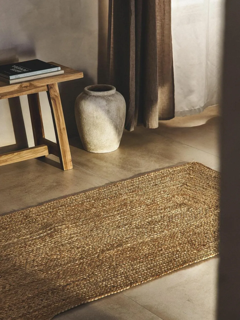 Westwing Collection Handgefertigter Jute-Läufer Sharmila