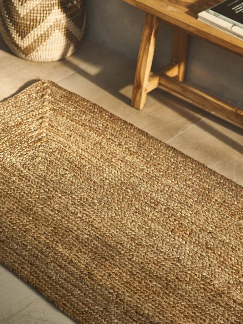 Westwing Collection Handgefertigter Jute-Läufer Sharmila