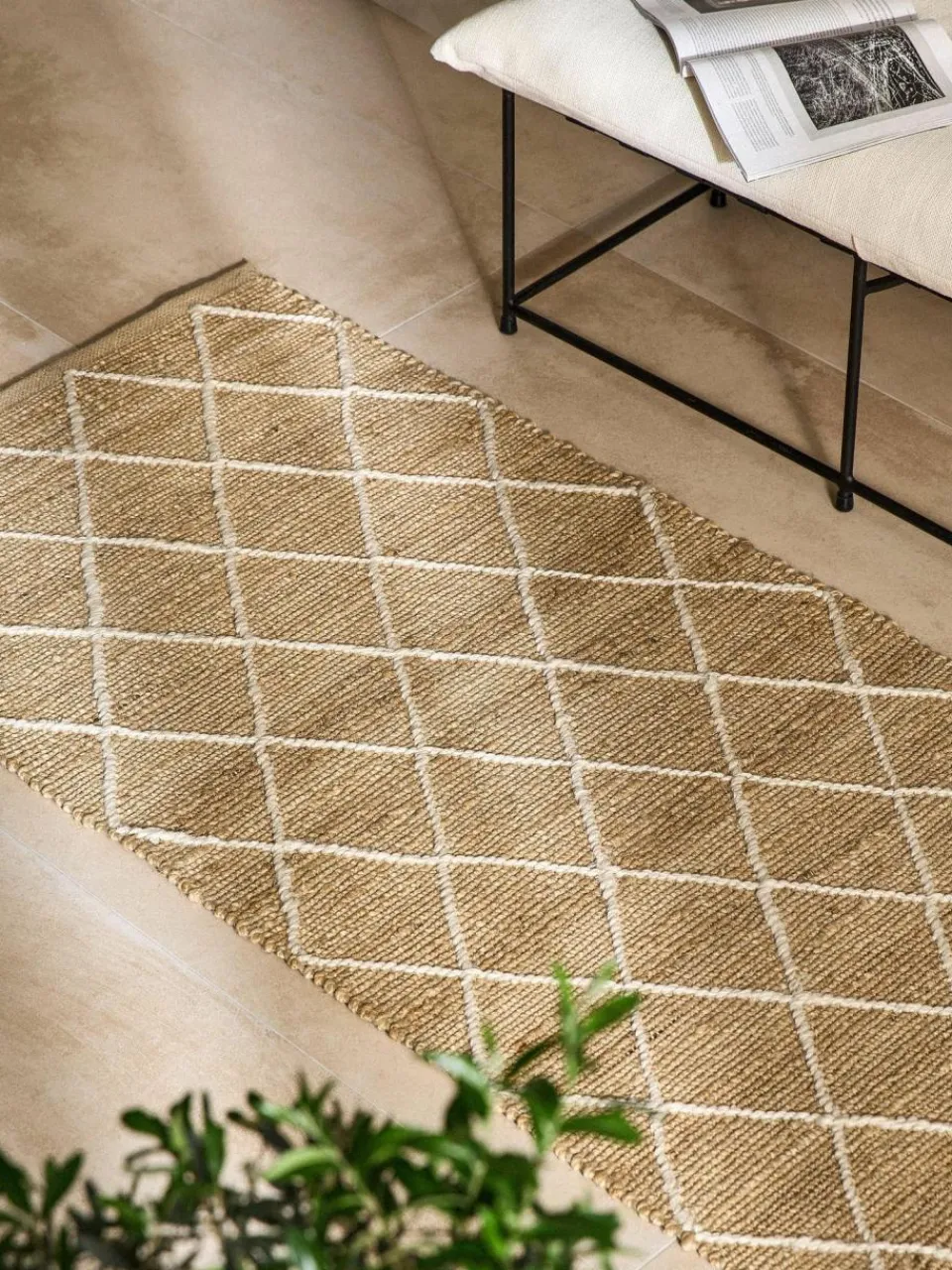 Westwing Collection Handgefertigter Jute-Läufer Kunu