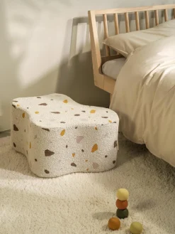 Kinder Wigiwama Handgefertigter Kinder-Pouf Cloud aus Bouclé