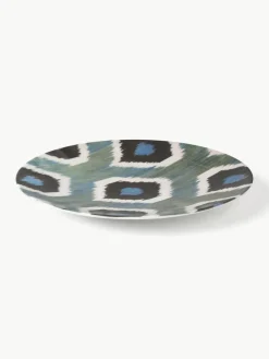 Les Ottomans Handgefertigter Porzellan-Platzteller Ikat