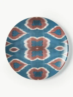Les Ottomans Handgefertigter Porzellan-Platzteller Ikat