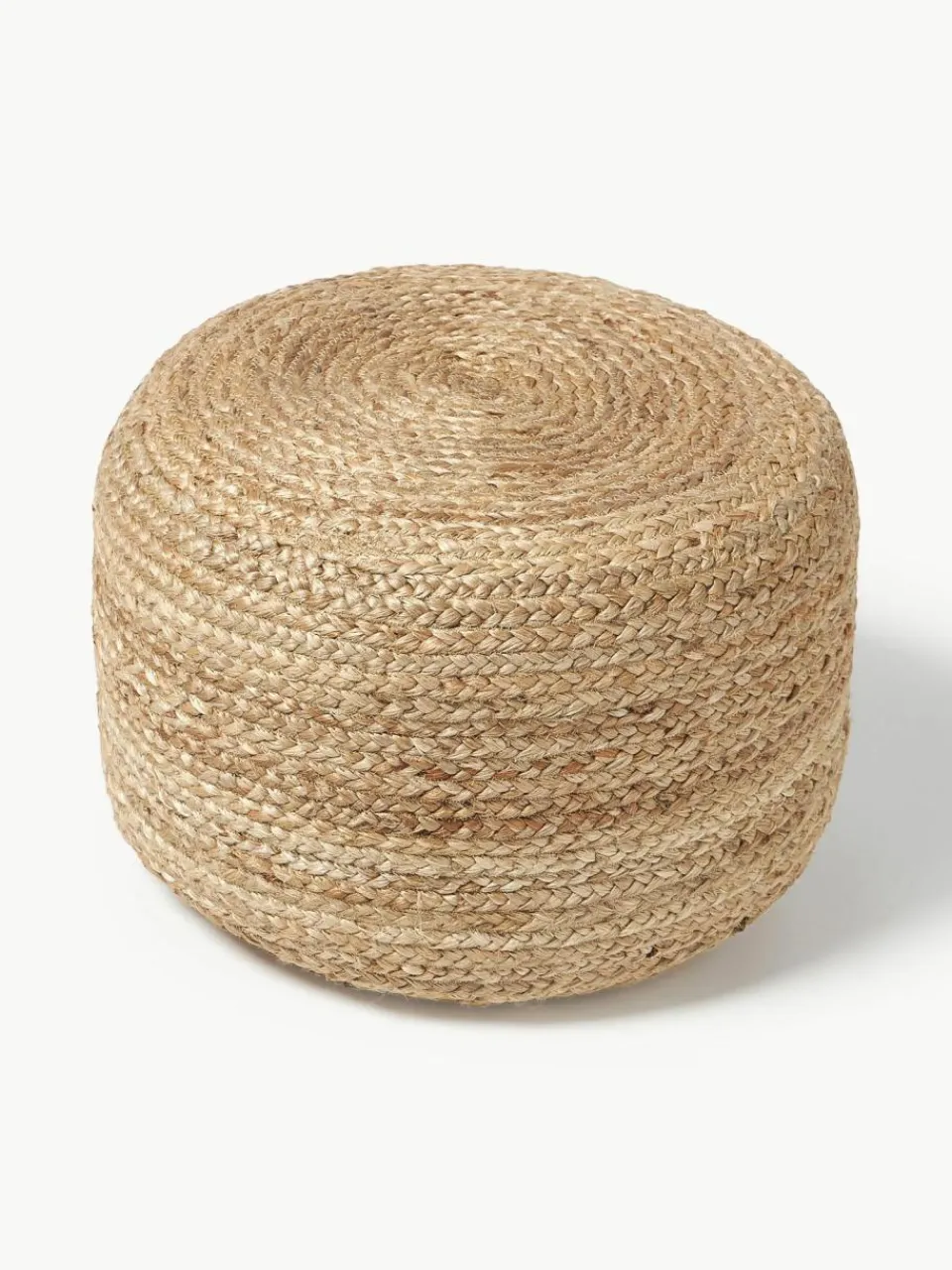 Westwing Collection Handgefertigter Pouf Bono aus Jute