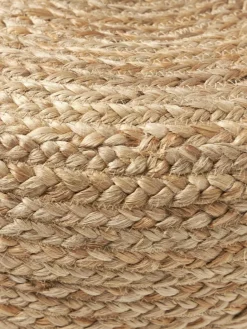 Westwing Collection Handgefertigter Pouf Bono aus Jute
