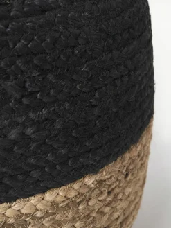 Westwing Collection Handgefertigter Pouf Bono aus Jute